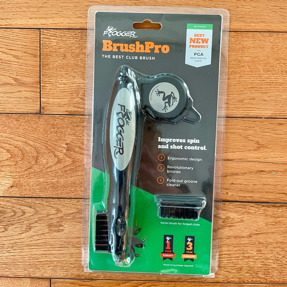 Frogger BrushPro Golf Club Brush (New)